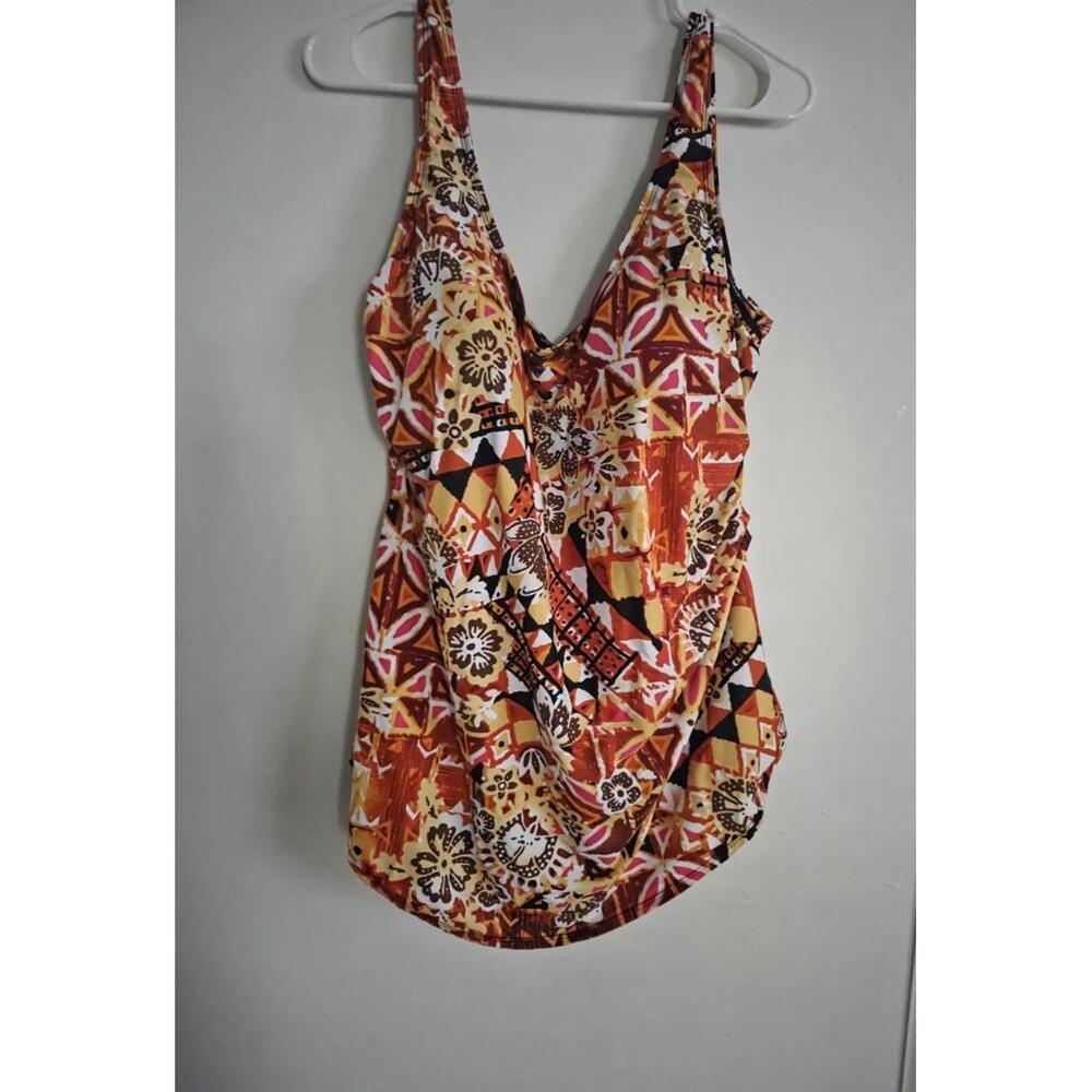 Swimsuits for All Beach Belle Swimdress Womens  multicolor  Floral  S4a 24 W